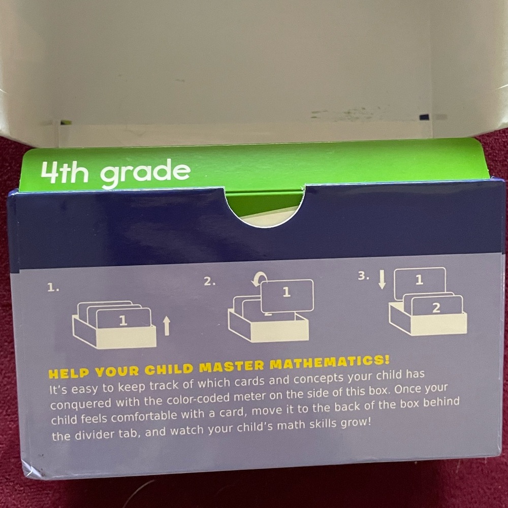 4th Grade Math Flash Cards - Picture 2 of 6